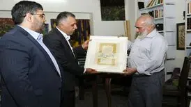یوسفعلی میرشکاک گواهینامه درجه یک هنری گرفت