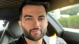 پویان مختاری روی فرش قرمز کن