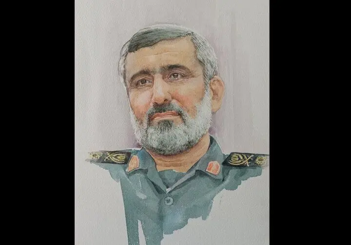 پرتره‌ای از شهید حاجی‌زاده رونمایی شد؛ ایران یکپارچه در «بنای فرهنگ»
