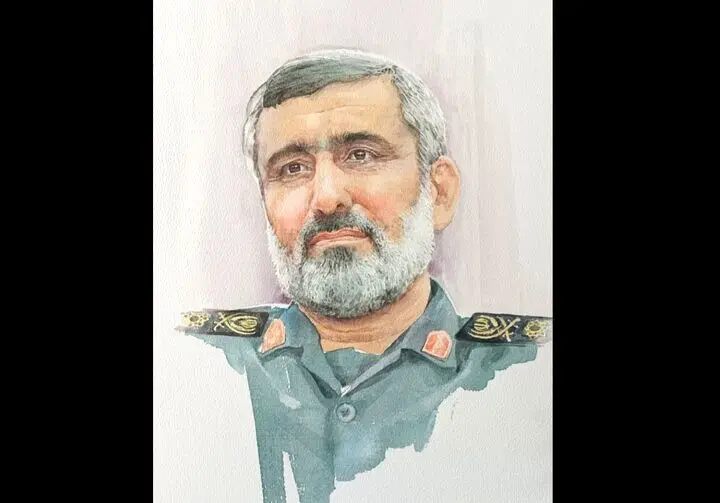 پرتره‌ای از شهید حاجی‌زاده رونمایی شد؛ ایران یکپارچه در «بنای فرهنگ»
