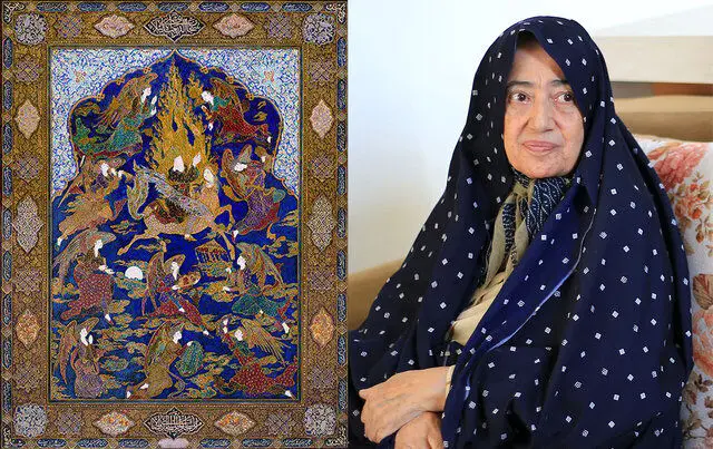 بانوی پیشکسوت نگارگری تقدیر شد
