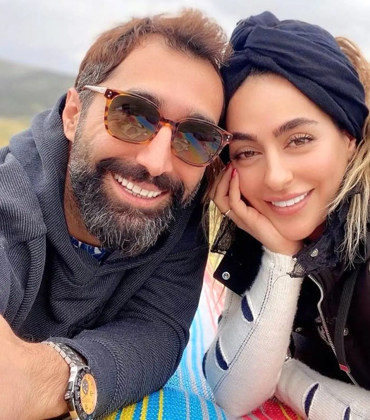 هادی کاظمی و همسرش سمانه پاکدل