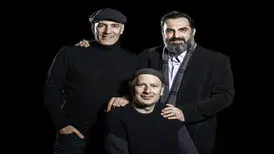 بهنام تشکر و رامین ناصر نصیر در نمایش کورش سلیمانی
