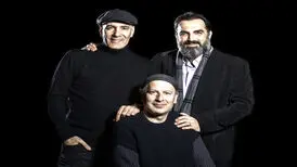 بهنام تشکر و رامین ناصر نصیر در نمایش کورش سلیمانی
