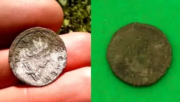 کشف سکه تاریخی با چهره امپراتور روم
