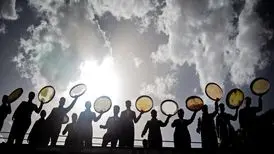 (تصاویر) نوای هزار دف بر فراز پلنگان