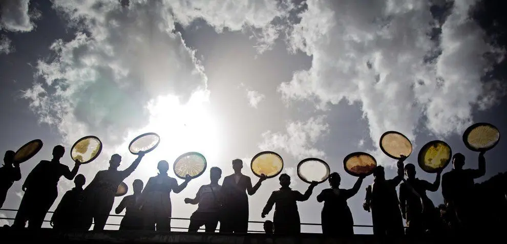 (تصاویر) نوای هزار دف بر فراز پلنگان