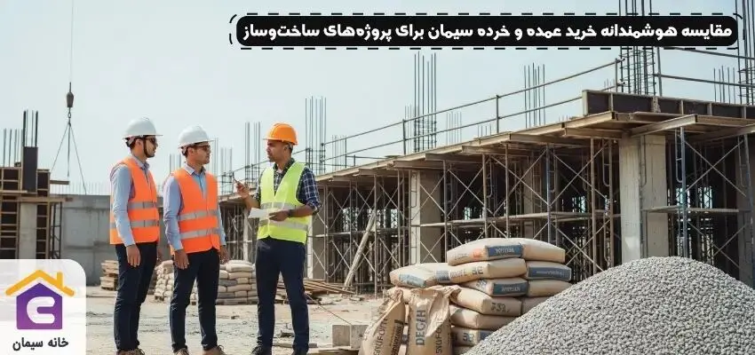 مقایسه هوشمندانه خرید عمده و خرده سیمان برای پروژه‌های ساخت‌وساز